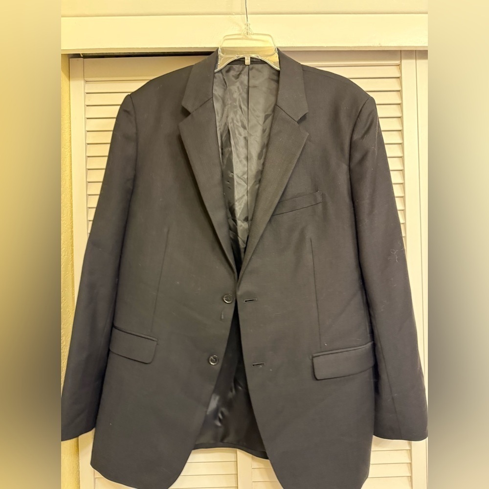 Theroy Classic Black Men's Blazer Sz 44 Regular Formal Suit Jacket Dress Coat